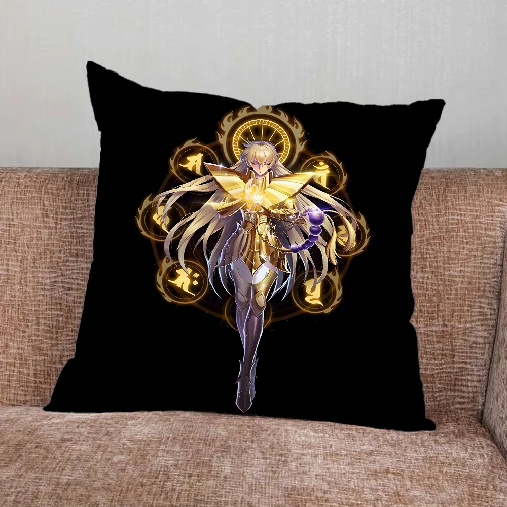 Funda de Almohada 26Saint Cloth Myth Zodiac Knight para Decoración del Hogar, Dormitorio, Coche, Oficina, Sala de Estar, Funda de Cojín para Sofá, un Regalo