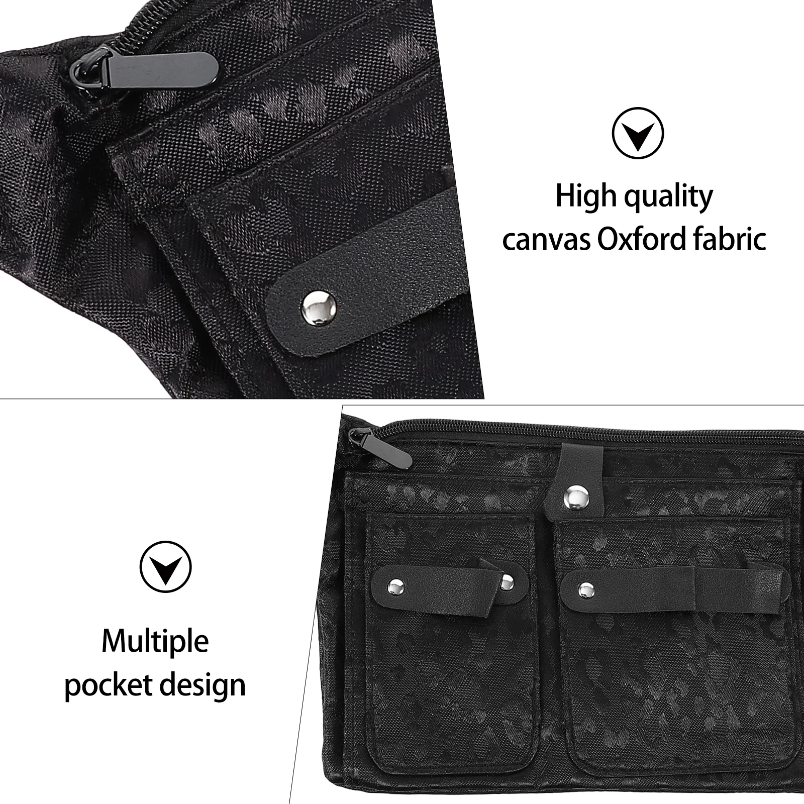 

Canvas Oxford Fabric Scissors Waist Bag Hairdresser Pouch Compact Lightweight Portable Storage Barber Tool Holder