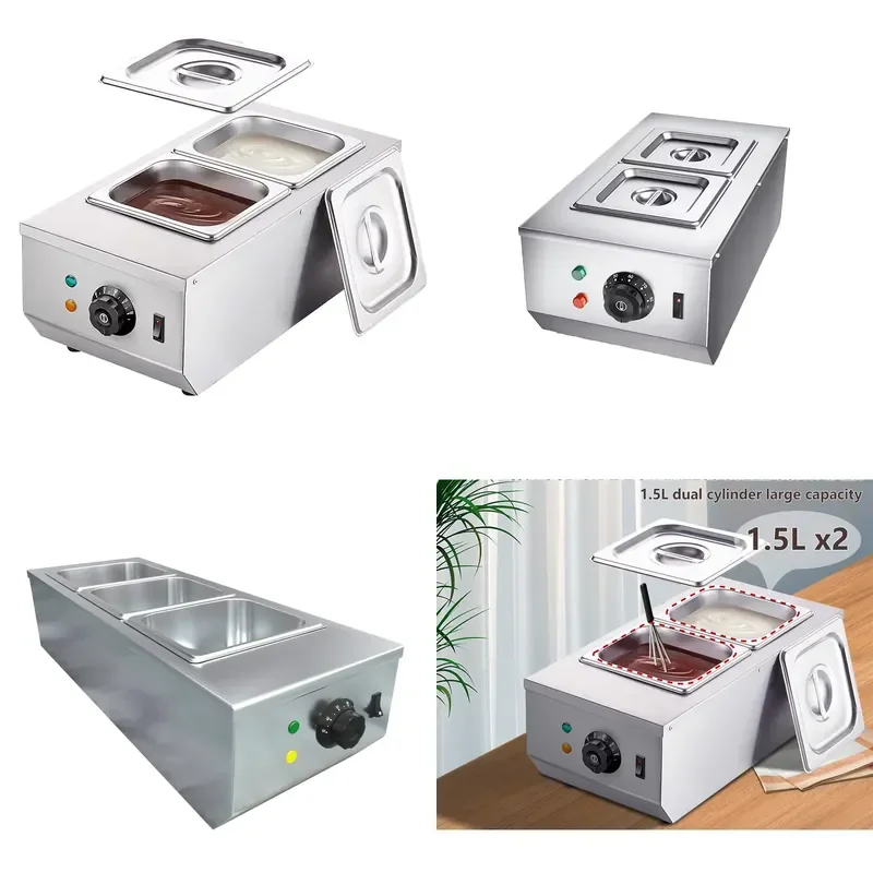 Commercial Electric Automatic Chocolate Tempering Machine for Restaurants Candy Making and Birthday Parties