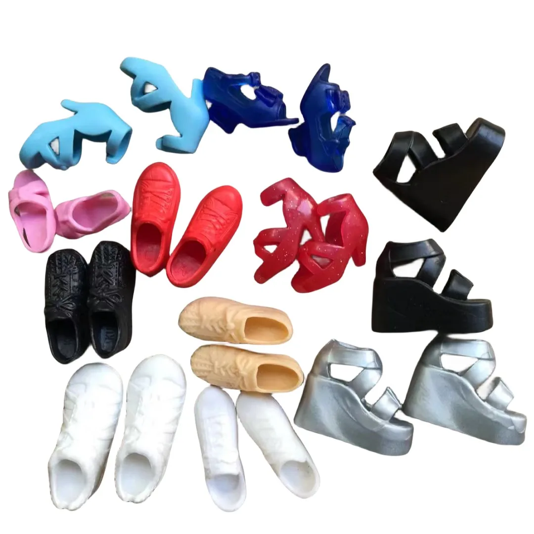 Lica Doll Shoes Boots Sandals Colorful Doll Decor Parts 1/6 Doll Accessories White Blue Red Black Shell Doll Accessories