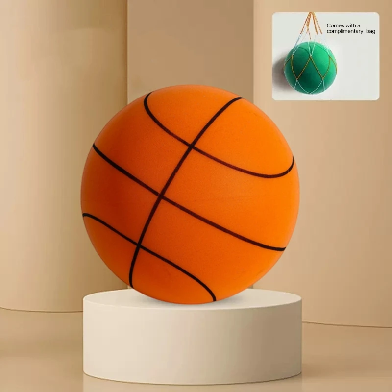 

Indoor Bouncing Mute Ball Indoor Silence Basketball Soft Ball Low Noise Indoor Training Ball Kids Sports Toy Durable A2UF