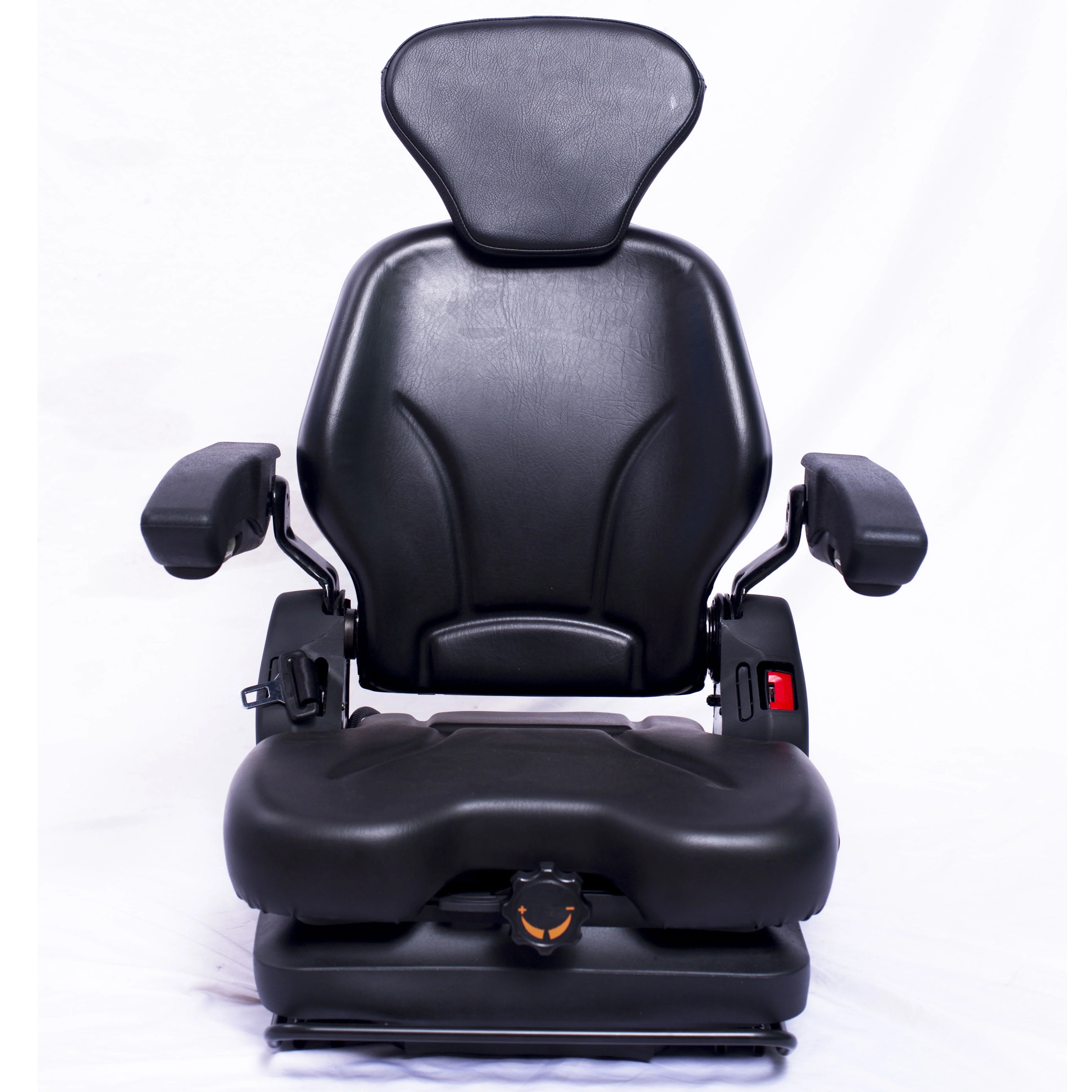 Premium Ventilated &Heating Vinyl Toyota Forklift Seat Chair with Low-profile Mechanical Suspension