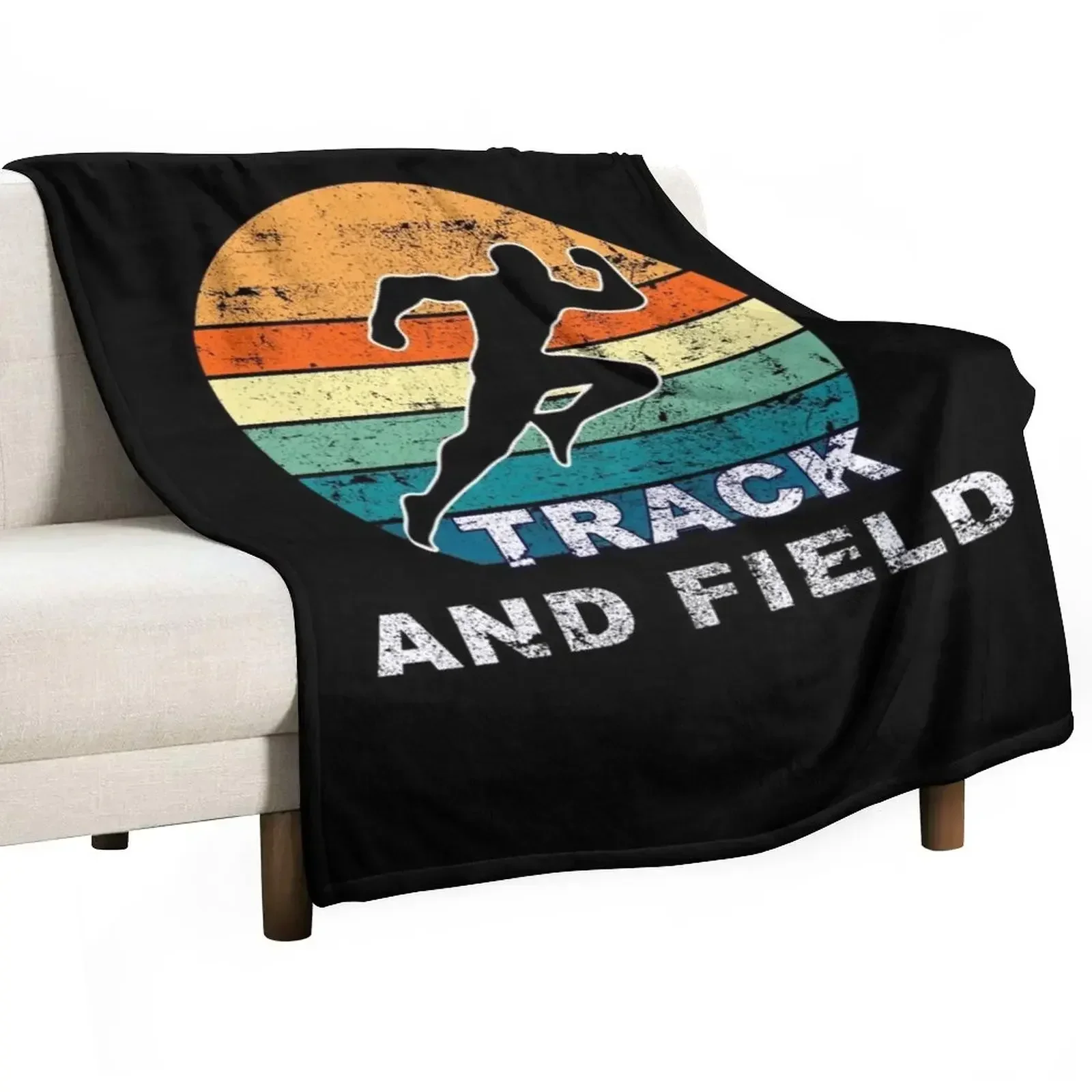 Track and field / track & field funny / Running Motivation Throw Blanket Sofa Polar Camping Blankets