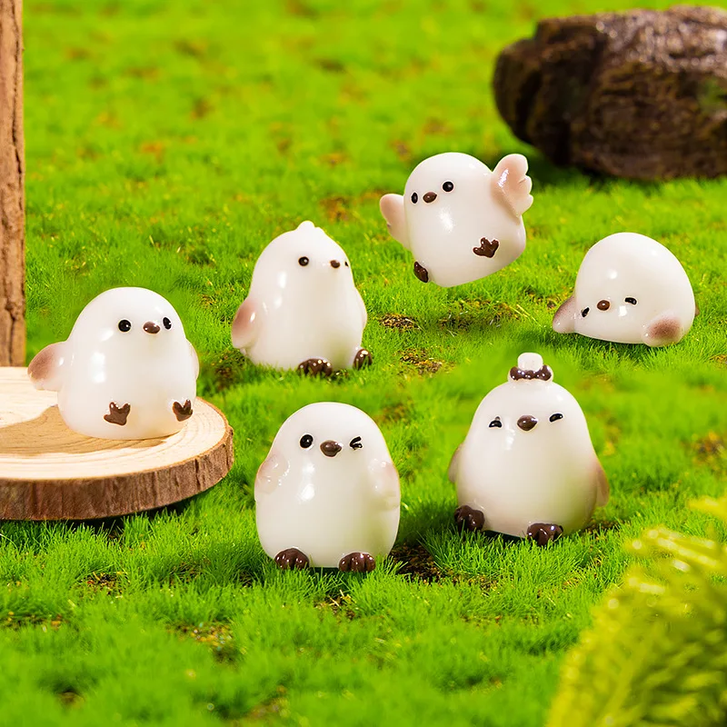 

Micro landscape ornaments cute tits cute grain landscaping resin DIY craft decoration small ornaments high-end niche