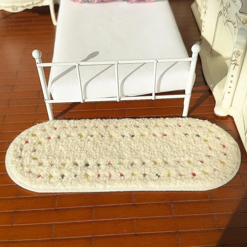 1: 12 Miniaturowy dywanik pluszowy do domku dla lalek, puszysta mata, rekwizyt do fotografii, zabawki do zabawy w udawanie dla dzieci, mini dekoracje do domku dla lalek, prezenty