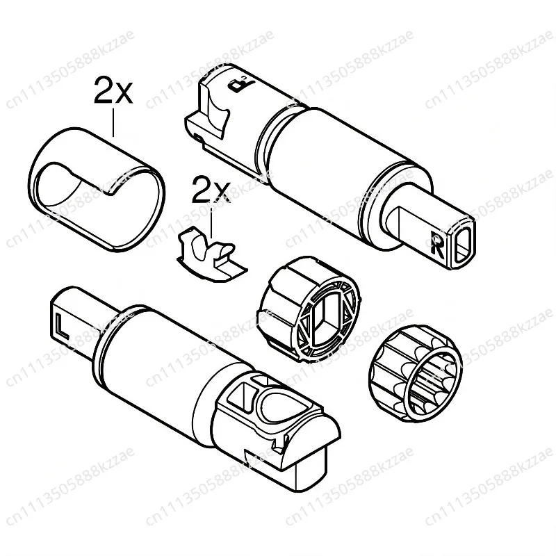 Toilet Damper Compatible with GROHE 49535000 20mm Soft Close Fit 39 Series Euro Cube Ceramic Seat