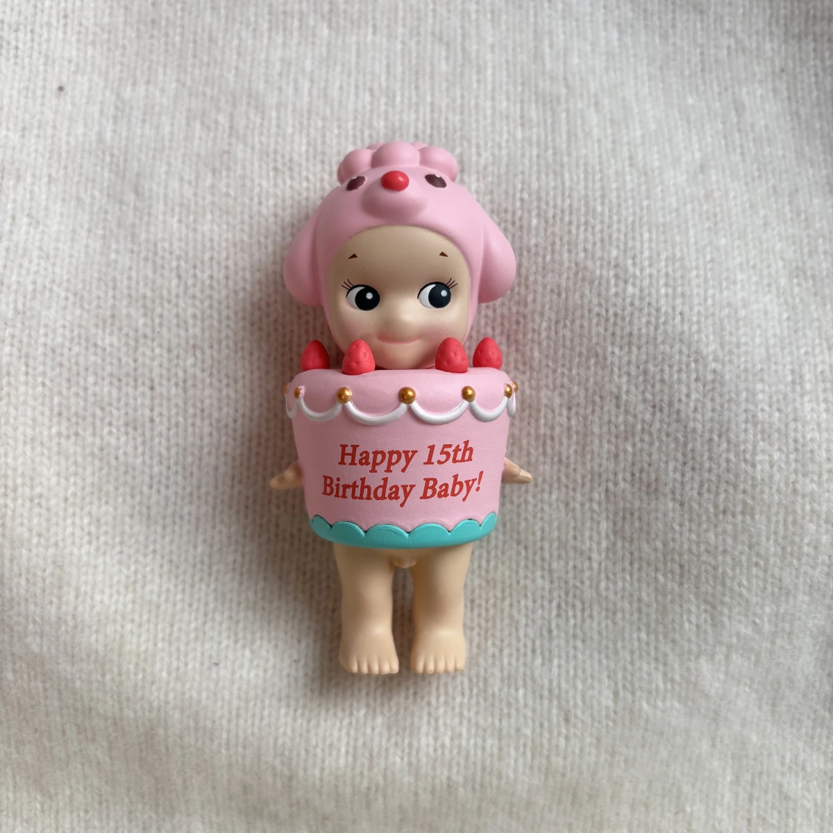 Sonny Angel Minifigur, 15. Jahrestag, Kuchenserie, ohne Box, ohne Beutel, Zitronenkuchen, Katze, Dalmatiner, Erdbeerkuchen, Spielzeugpudel, SAS65601