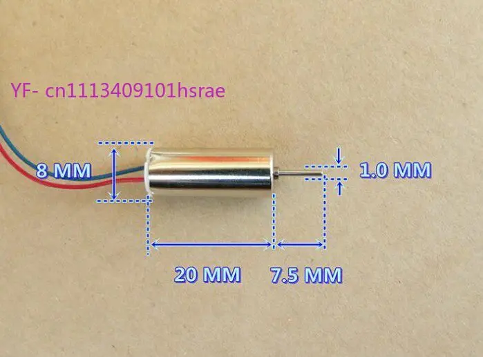 10PCS High Torque 820 Coreless Motor Micro Multi-axis Drone Model Motor Enhanced Upgrade Replacement for 720 Coreless Motor