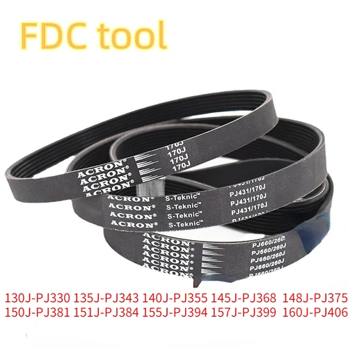 PJ330 cinta transportadora de goma PJ343 PJ356 PJ368 PJ375 PJ381 PJ384 correa de transmisión PJ386 PJ411 160J PJ406 155J PJ394