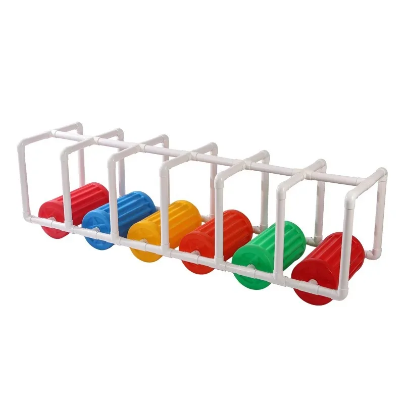 Kindergarten outdoor sports equipment, colorful roller, multi-player car, water wheel sensory integration training equipment