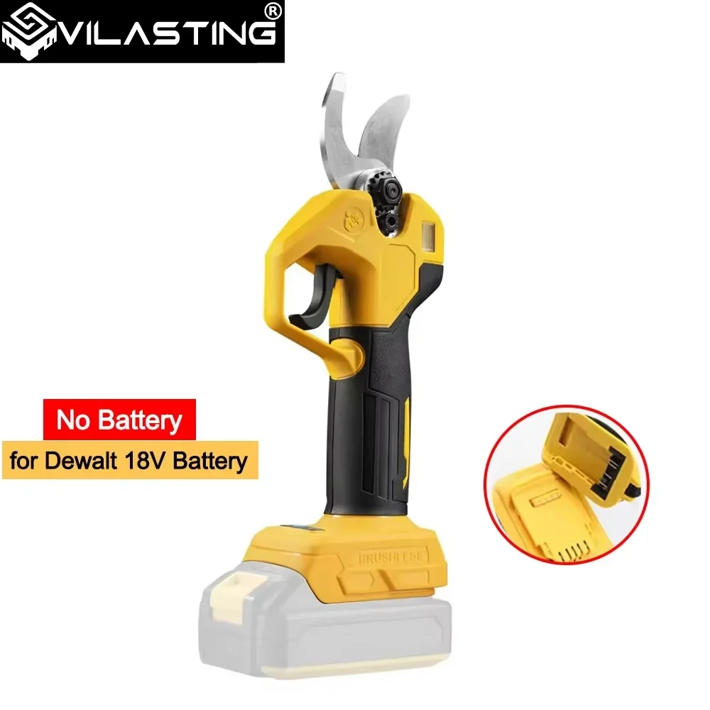 

VILASTING Brushless Electric Pruning Shears Garden Tool Pruner With LED Display Cordless Scissors Tree Fit Dewalt 18V BatteryPin