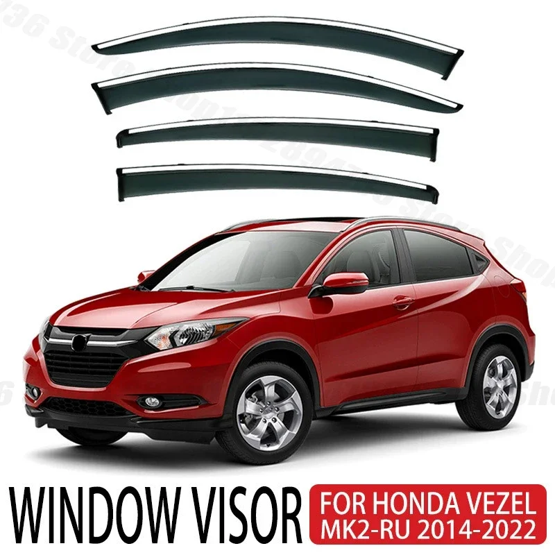 window-visors-for-honda-binzhi-vezel-4pcs-side-window-rain-guard-wind-deflector-weathershield-vent-visor-for-car-windows