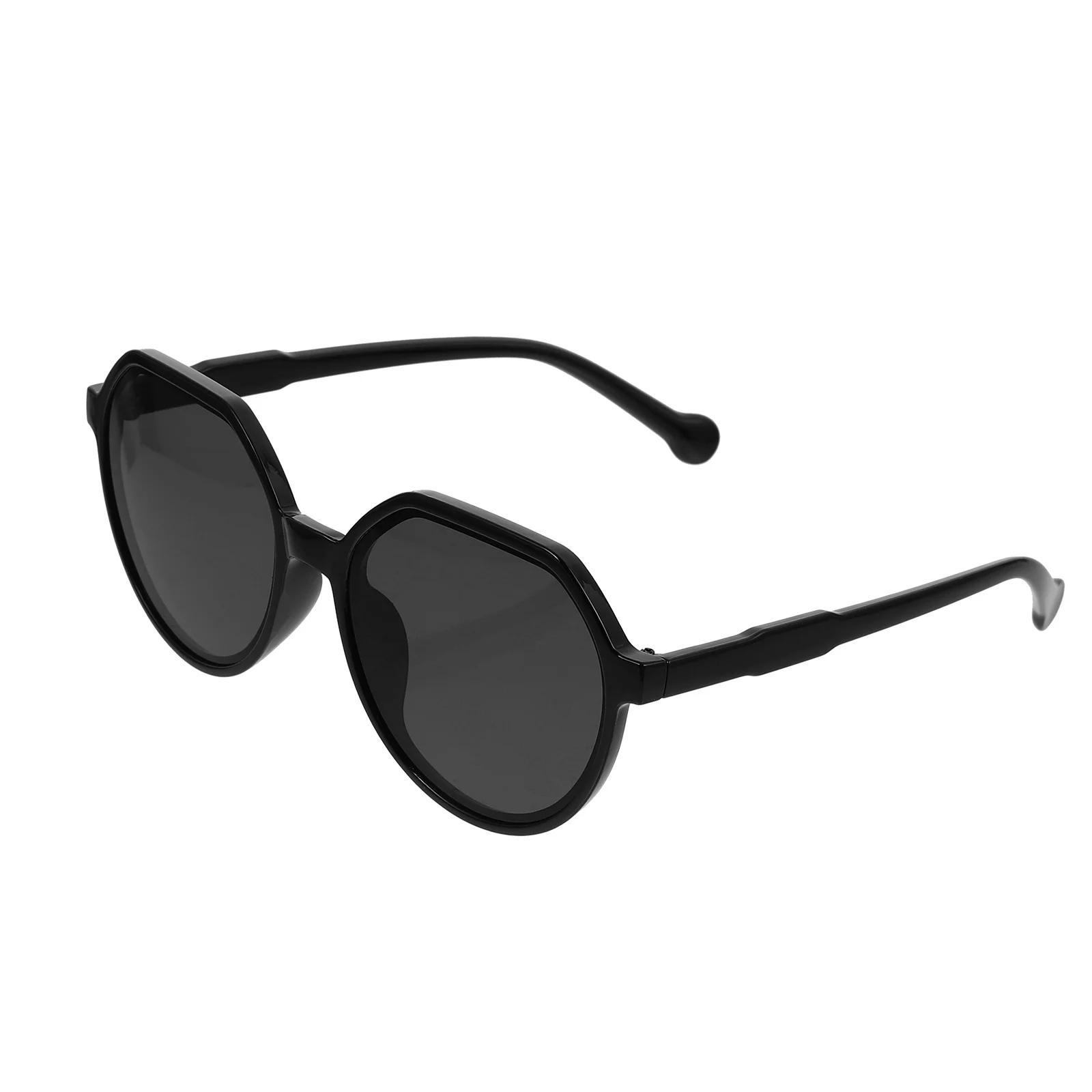 1 زوج كاندي اللون النظارات الشمسية المستديرة شخصية ظلال العيون معابد مريحة للجنسين أنيق موضة ظلال الشمس للاستخدام في الهواء الطلق #1