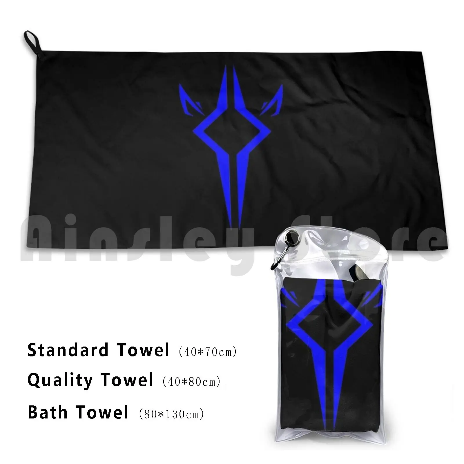 Ahsoka Emblem Bath Towel Beach Cushion Ahsoka Ahsoka Tano Tano Emblem Logo Fulcrum Clone Clonewars