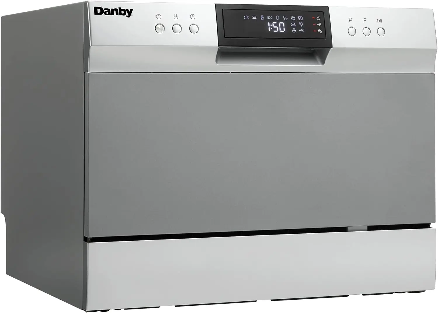 

Danby DDW631SDB Countertop Dishwasher with 6 place Settings and Silverware Basket, LED Display, Energy Star