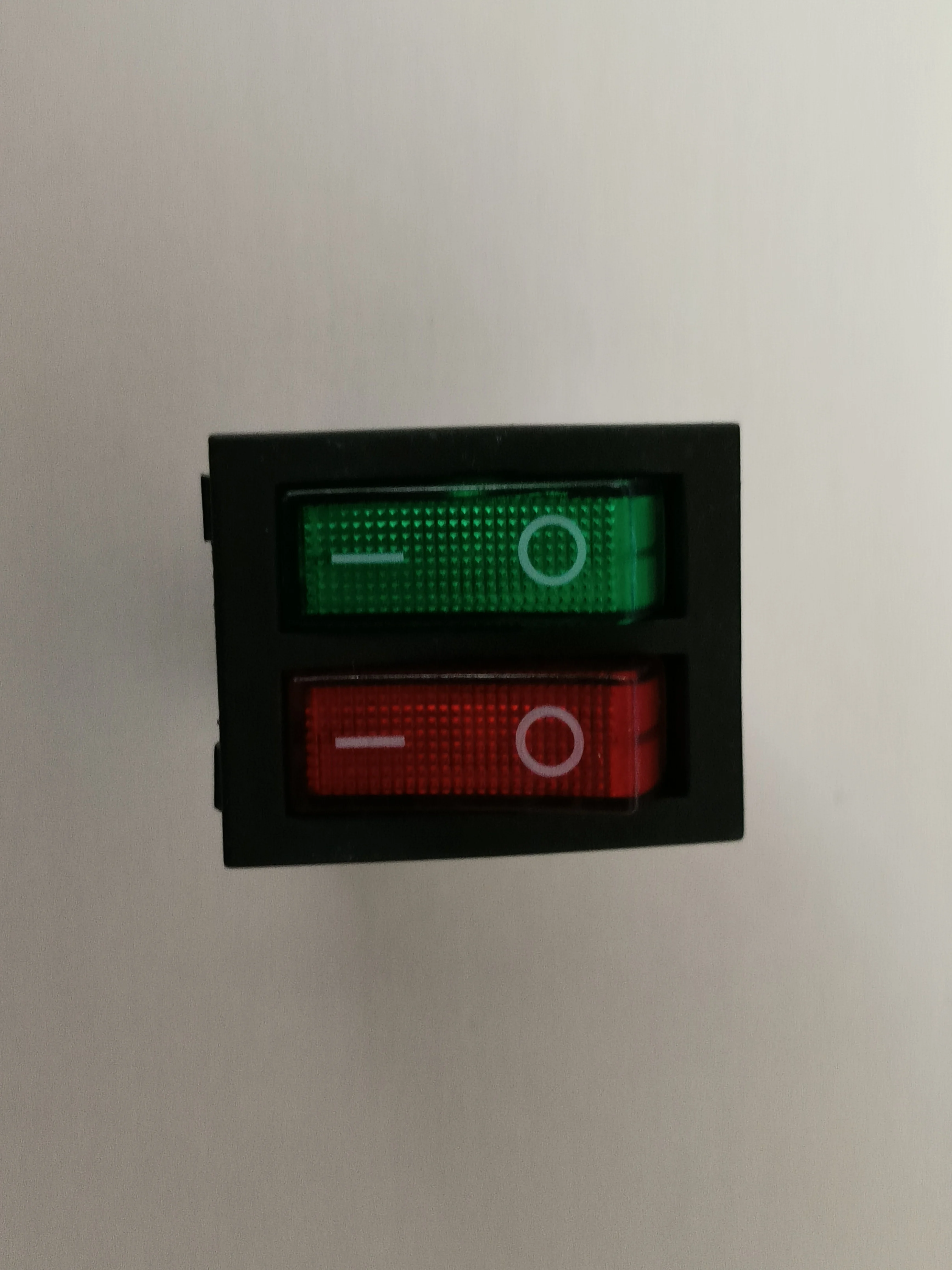 

1PCS Dual Rocker Switch with Red/Green LED | 2-Position 6-Pin Power Button for Electric Heater/Pancake Maker