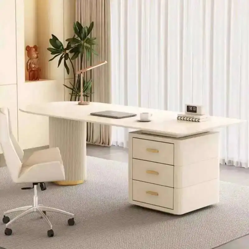 

Luxury Modern Desk Office Drawers Writing Storage Workstation Office Desk Conference White Mesa De Escritorio Room Furniture