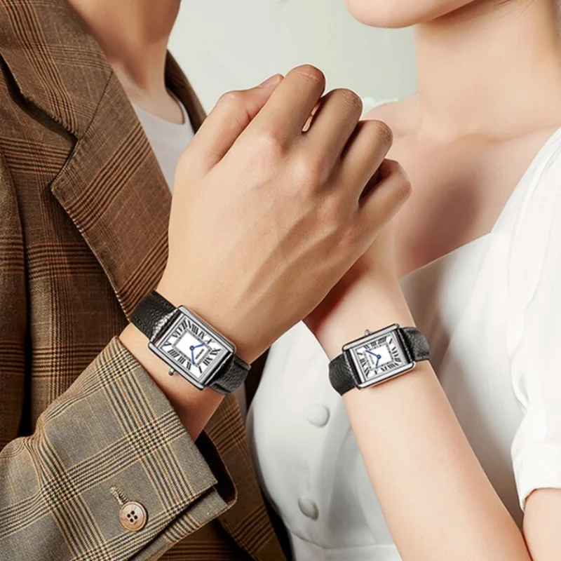 SANDA 9031 модные кварцевые часы для мужчин и женщин с кожаным ремешком, водонепроницаемые наручные часы, простые креативные часы для пар, relógios feminino