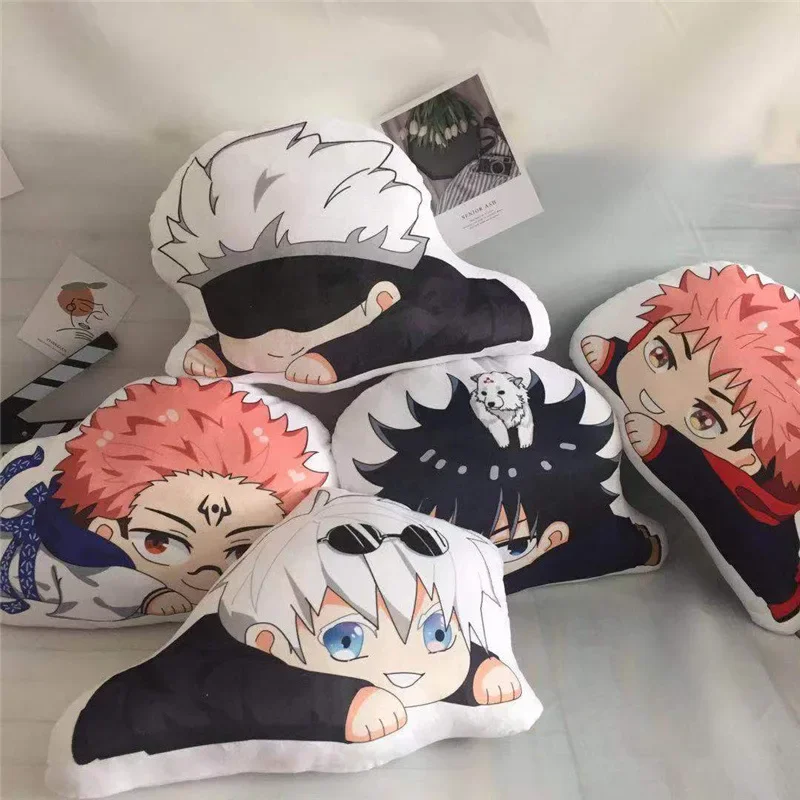 

Jujutsu Kaisen Cushions Pillow Doll Gojo Satoru Nanami Kento Geto Suguru Cosplay Toy Anime Doll Cartoon Plush Accessories Gifts