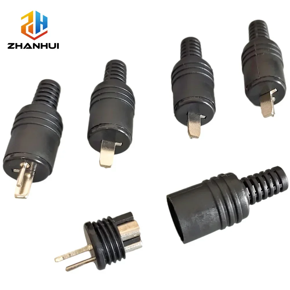 DIN Male Plug 2 Pin Screw Terminal Audio Connector HiFi Power Amplifier Speaker Adapter Signal Transmission Cable Connector