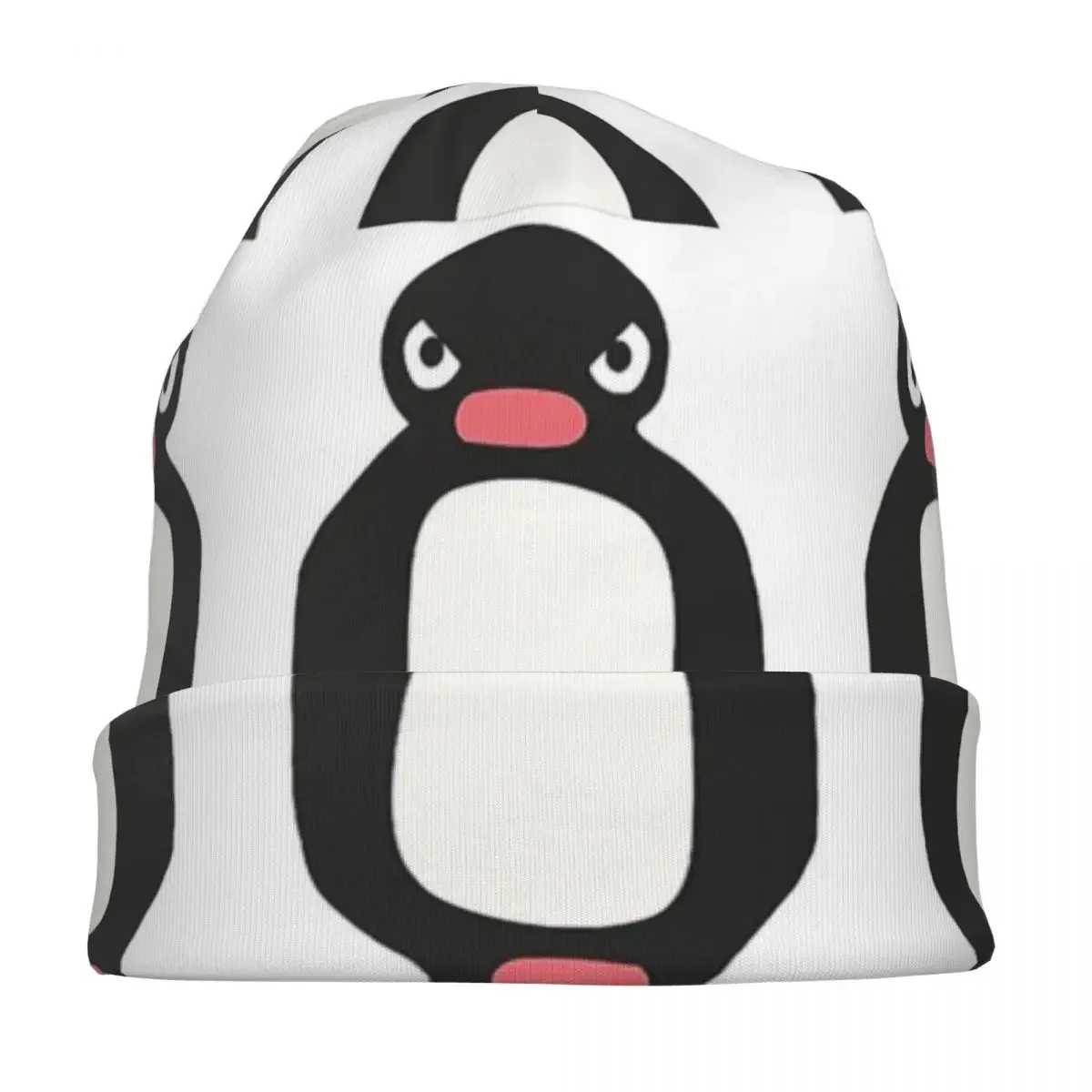 Angery Pingu Bonnet Hats Men's and Women's Fashionable Knitting Skullies Beanies Caps