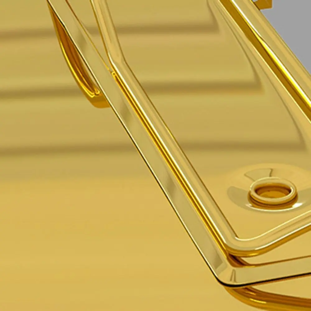 Stainless Steel A4/A5 File Folder Hard Multifunction Writing Clipboard Gold/Silver Writing Pad Restaurant