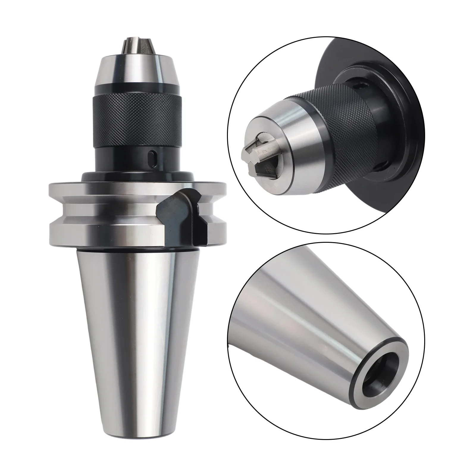 BT50 APU13 110 Integrated Self Tightening Drill Chuck Collet Tool Holder Three Jaw Hardened Stable Rigidity 40CR