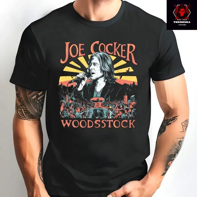 Joe Cocker Woodsstock Classic Rock Band T-Shirt Unisex Baumwoll-T-Shirt S-3XL