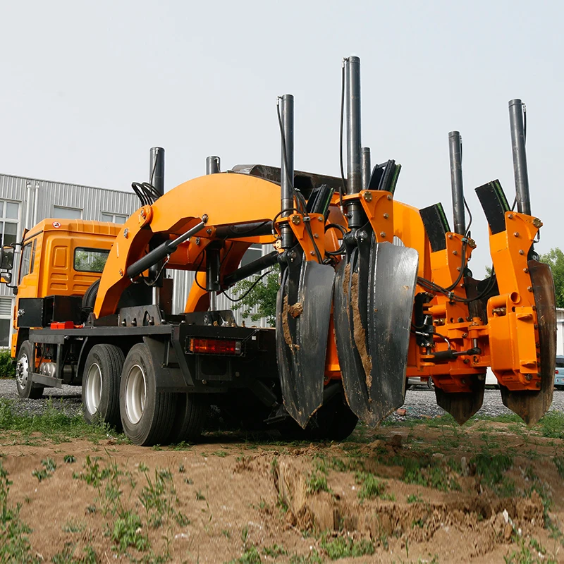 Macchinari forestali fabbricati in Cina Motore Cuscinetto ingranaggi Motore Cambio Macchina per trapianto di alberi Scavatrice per alberi montata su camion con pala