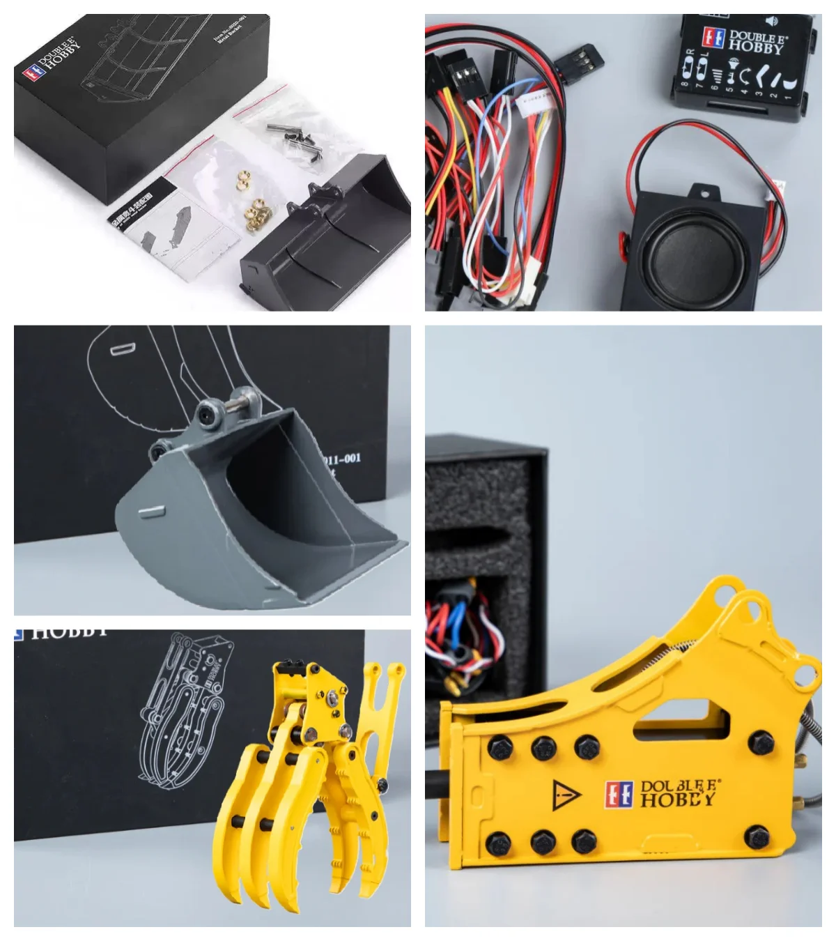 Dual E EC160E Excavator Sound System Module for RC E010 E111 1/14 Hydraulic Excavator Retrofit DIY Sound Module Accessories