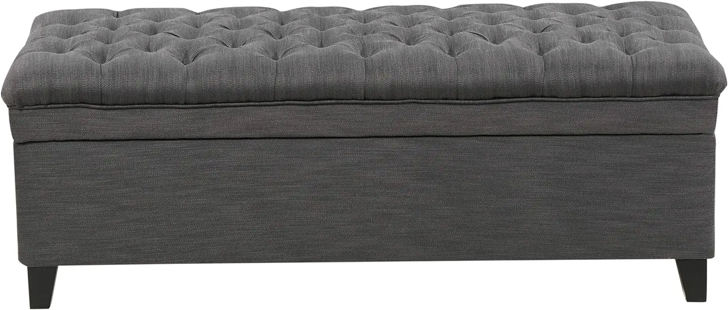 

XCYChristopher Knight Home Juliana Fabric Storage Ottoman, Gray