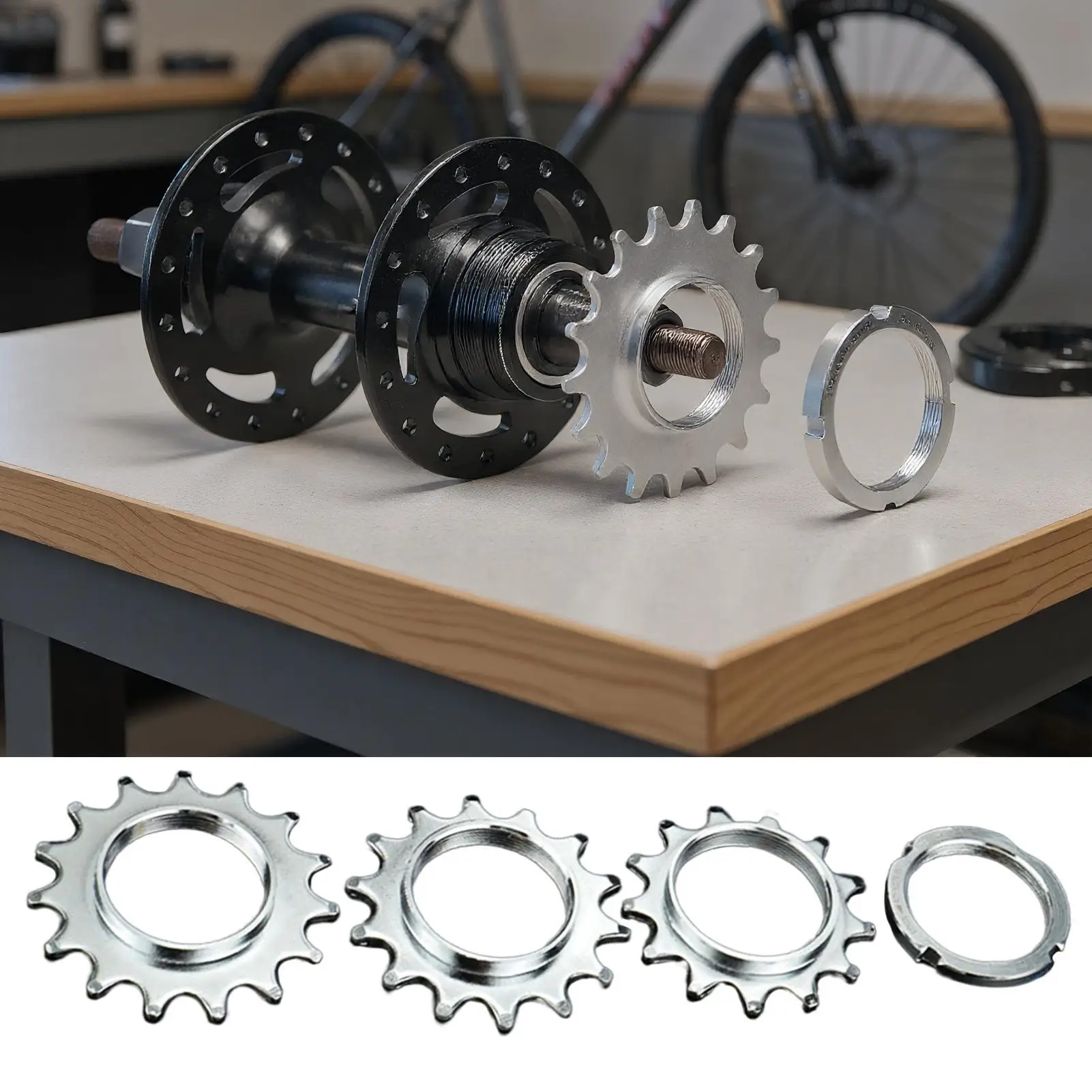

Bike Sprocket Cog Cycling Single Speed Flywheel Replacement Bike Sprocket Freewheel For Outdoor Road City Mountain Biking