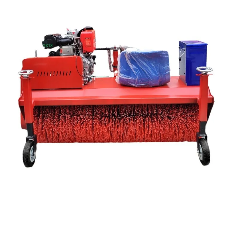Artificial turf football field ride-on, ten horsepower diesel grass comb