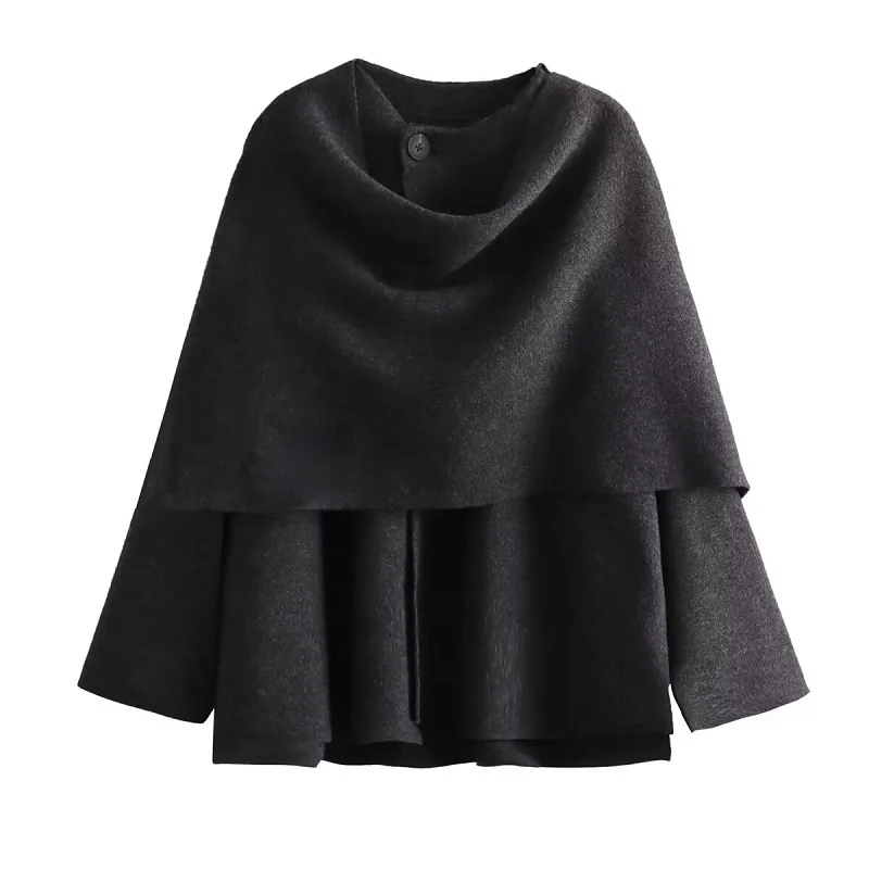 Plush Winter Coats for Women Asymmetric Scarf Demi-season Jacket for Women Parkas Long Sleeve Padded Coat Woman Jacket