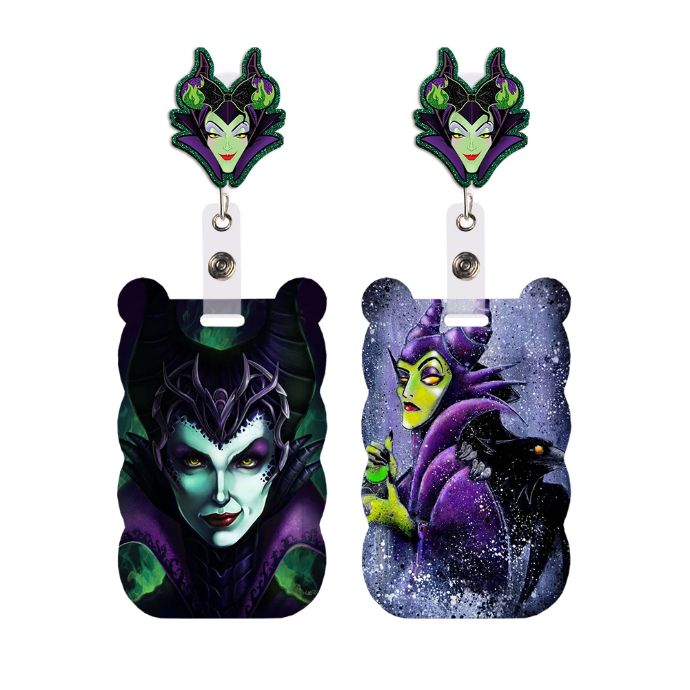 Una collezione di cordini dei cattivi Disney Porta badge identificativo Portachiavi Portachiavi Portachiavi con corda da appendere Accessori per regali di amici