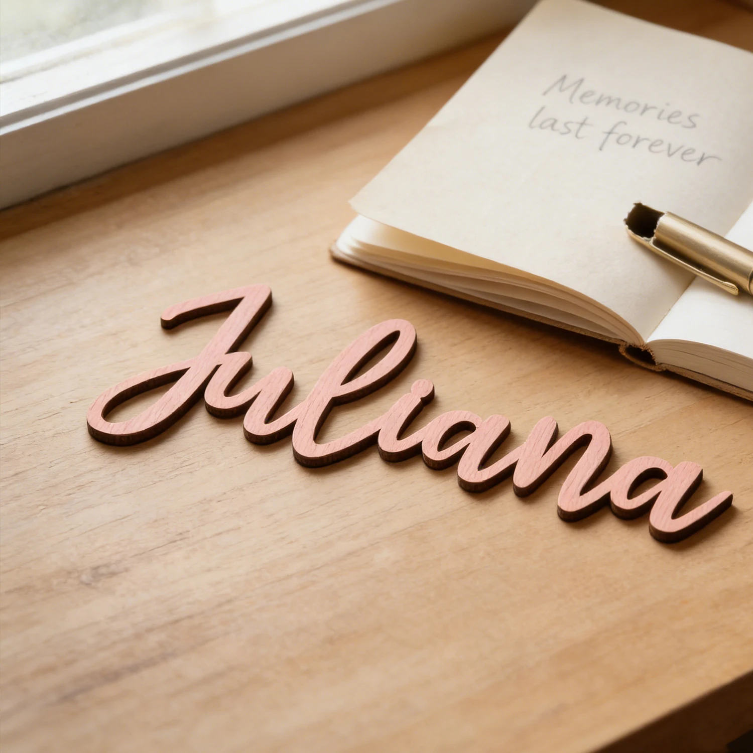 1pc Customized wooden decorations Customized name, wooden souvenir baby crib label, wall art decoration wall sticker,