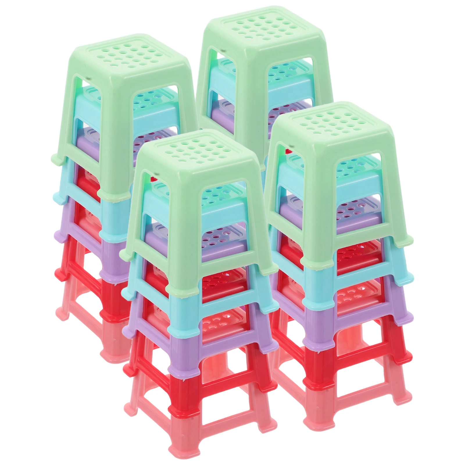 

20pcs Mini Canvas Paint Stand Plastic Chair Fluid Acrylic Pouring Support Non-Slip Riser Portable Tabletop Easel Art Supplies