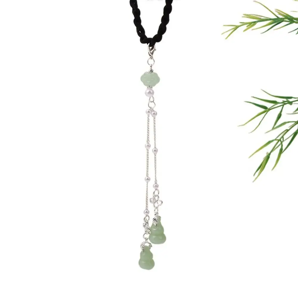 

Tassel Hanfu Tassel Headwear Hair Band Leaf Chinese Style Rubber Band Hair Tie Pendant Weave Hair Rope Chinese Headpiece