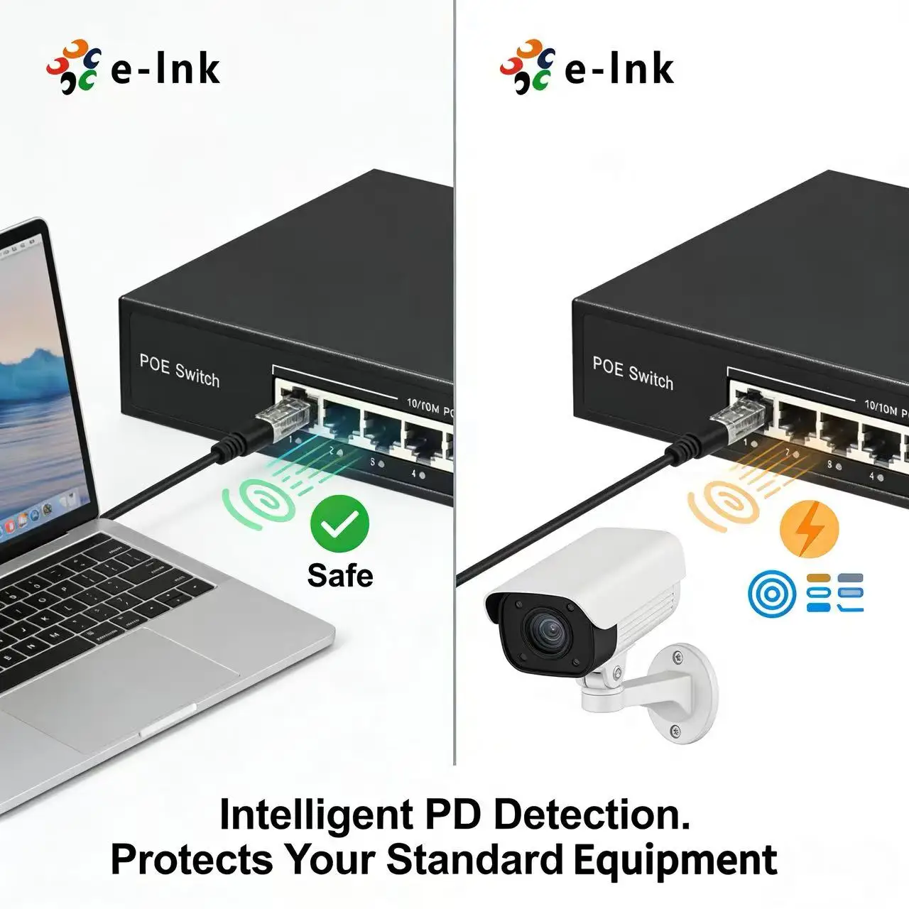 OEM Factory Price 8-port 10/100BASE-T PoE and 2-port 100BASE-T Uplink Ethernet Switch