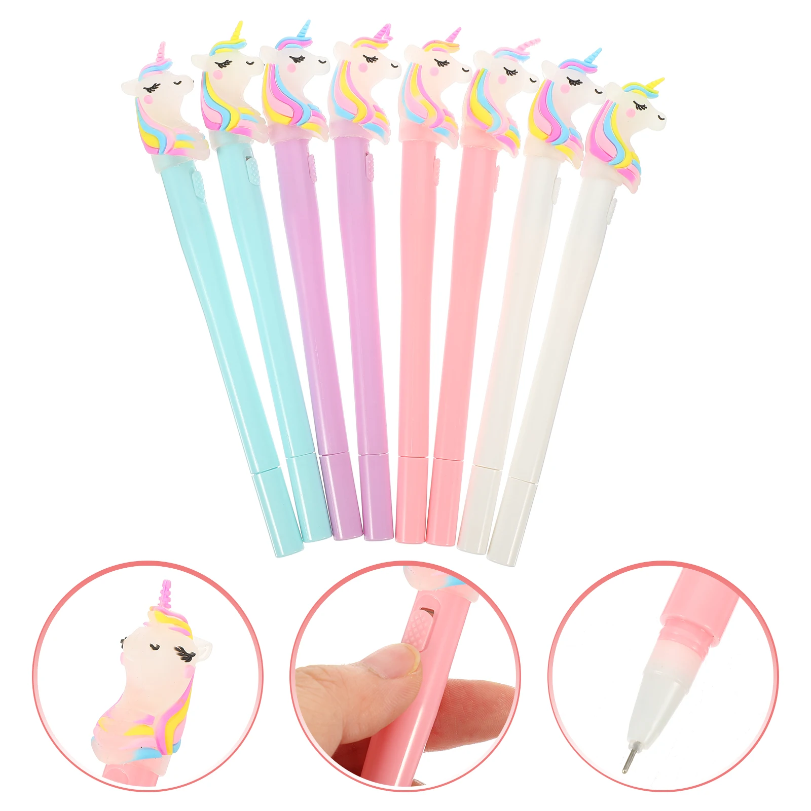 

2 Pcs Boxed Pen Set Led Novelty Pens Fun for Kids Light up Cartoon Cute Student