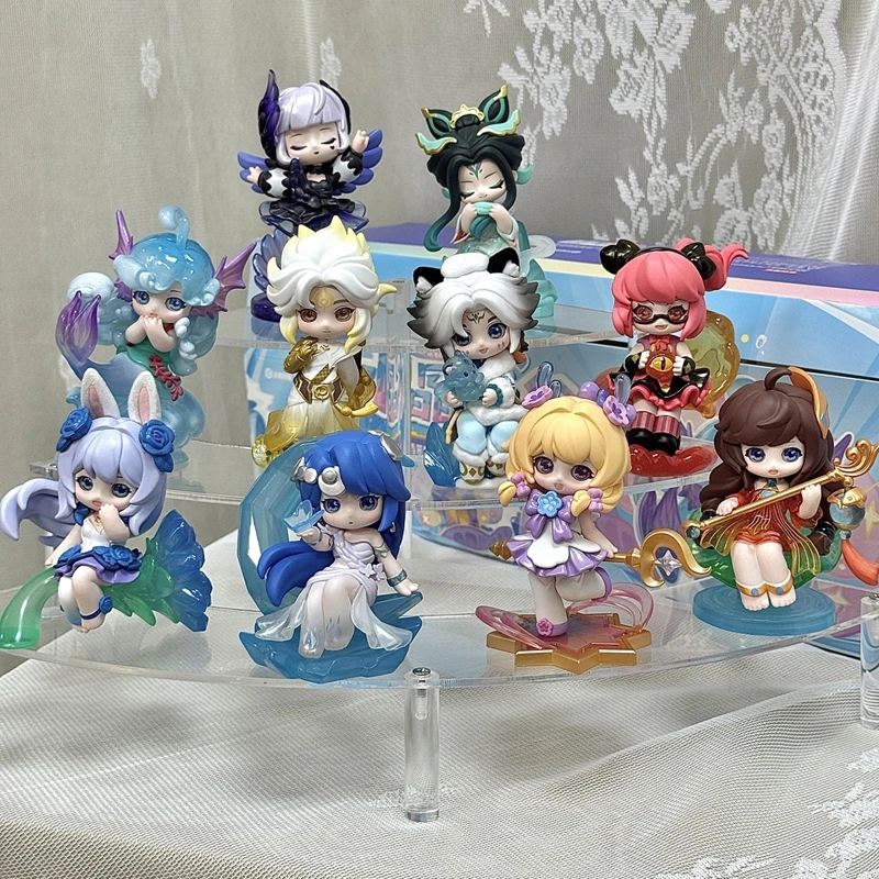 Genuine Co-branded Honor of Kings Canyon Fantasy Series Mini Game Figure Blind Box Li Bai Anime Figure Mystery Box Ornament Gift view 2