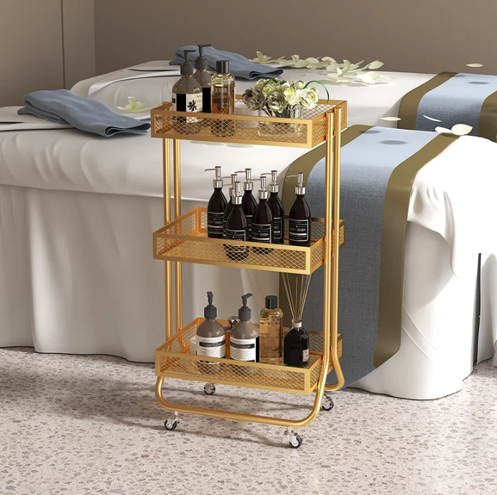 High end beauty cart, small cart, storage rack, specialized barber shop for beauty salons, nail salons, eyelashes, mobile storag