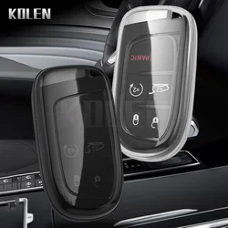 TPU Car Key Remote Case Cover Shell Fob For Jeep Renegade Compass Grand Cherokee for Chrysler 300C Wrangler Dodge Key Protector