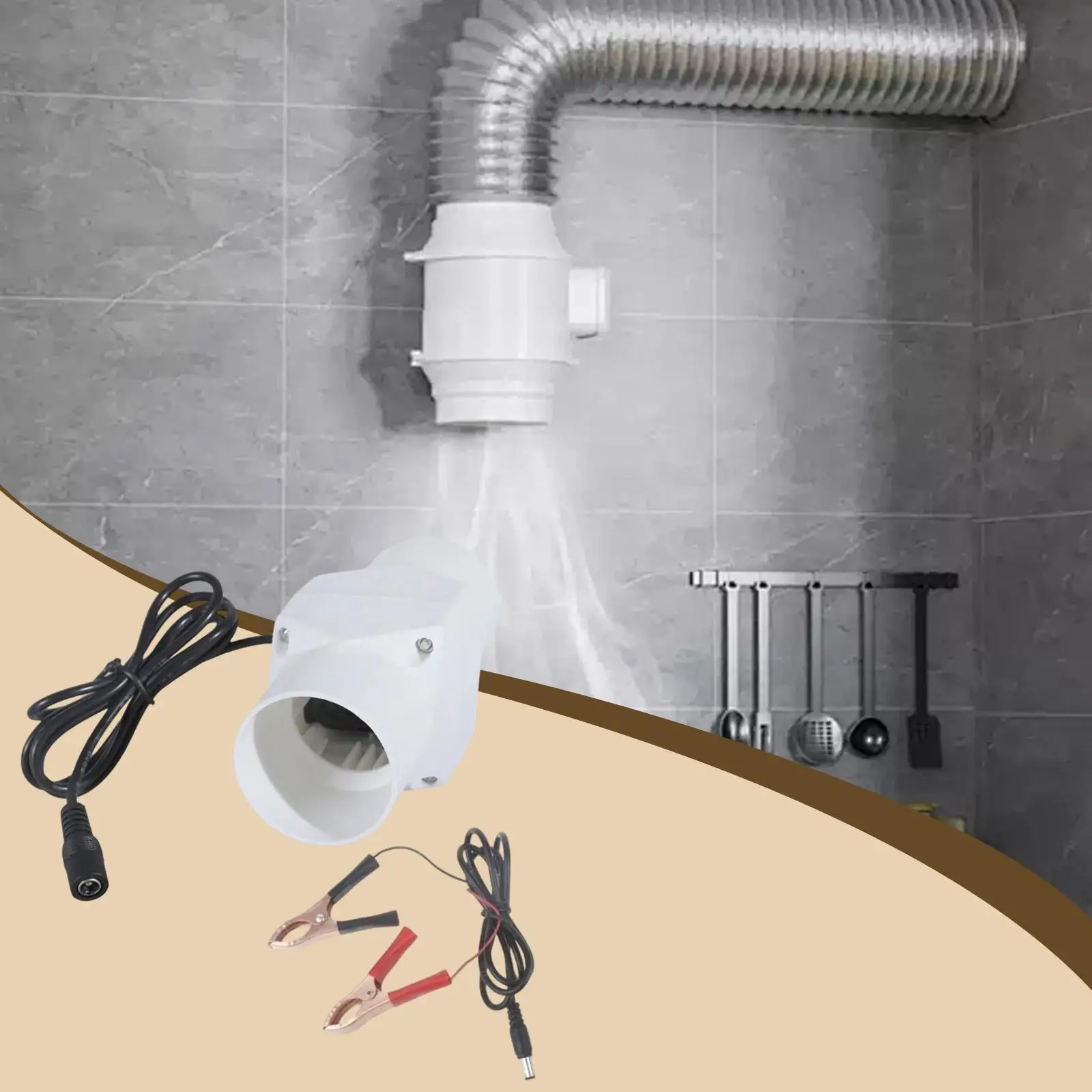 Exhaust Duct Fan Easy Install Quiet,Portable Ventilator,Extractor Fan Ventilation Fans for Sheds Grow Tents,Chicken Coop Outdoor