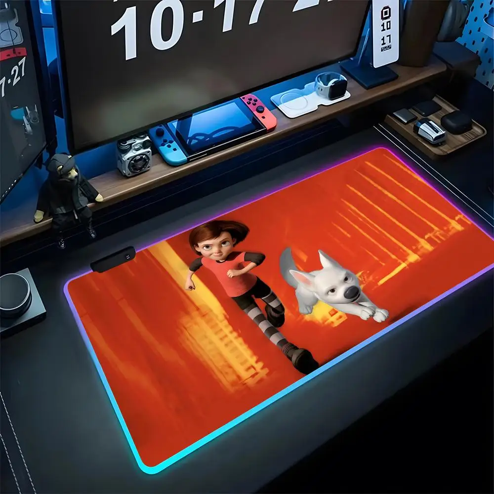 Bolt Mouse Pad Gaming LED 700x300 Mouse Trendy Mat Mousemats Table Pads PC Desk Mat RGB Keyboard Mat XXL