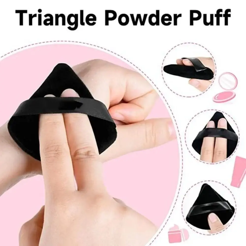 Sponge Powder Puff Diamond Triangle Soft Smooth Face Makeup Tool Velvet Facial Beauty Triangle Powder Puff Makeup Sponge