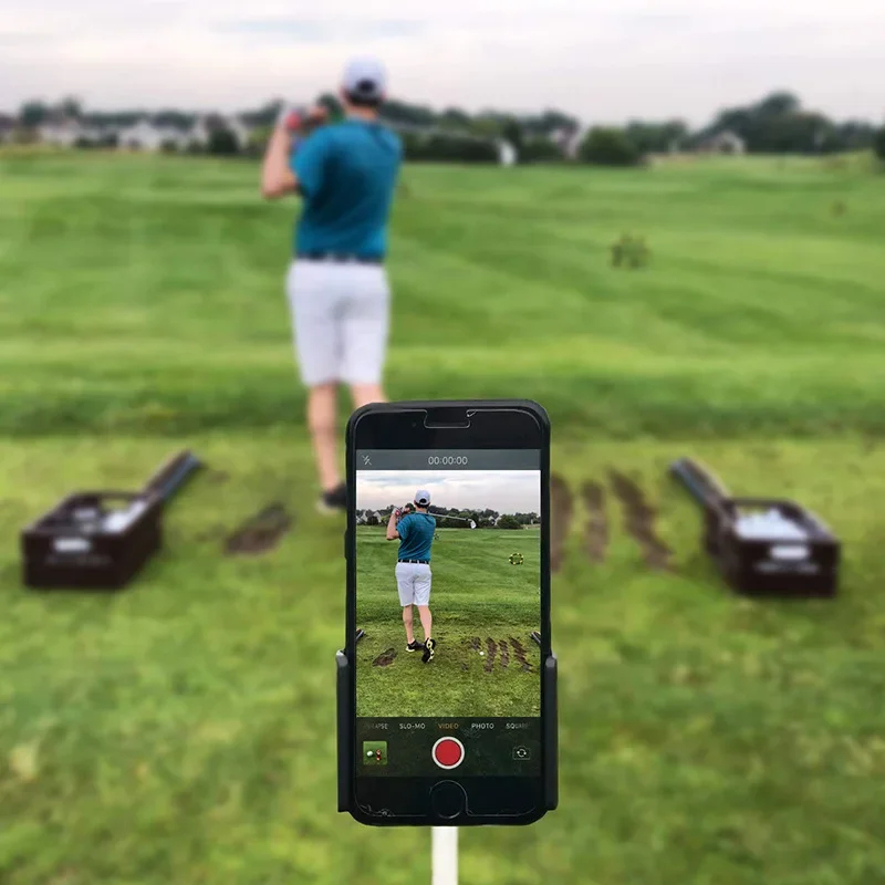 Uniwersalny klub golfowy do robienia Selfie nagrywa akcesoria do telefonu asystent do treningu golfowego rekordzista golfa