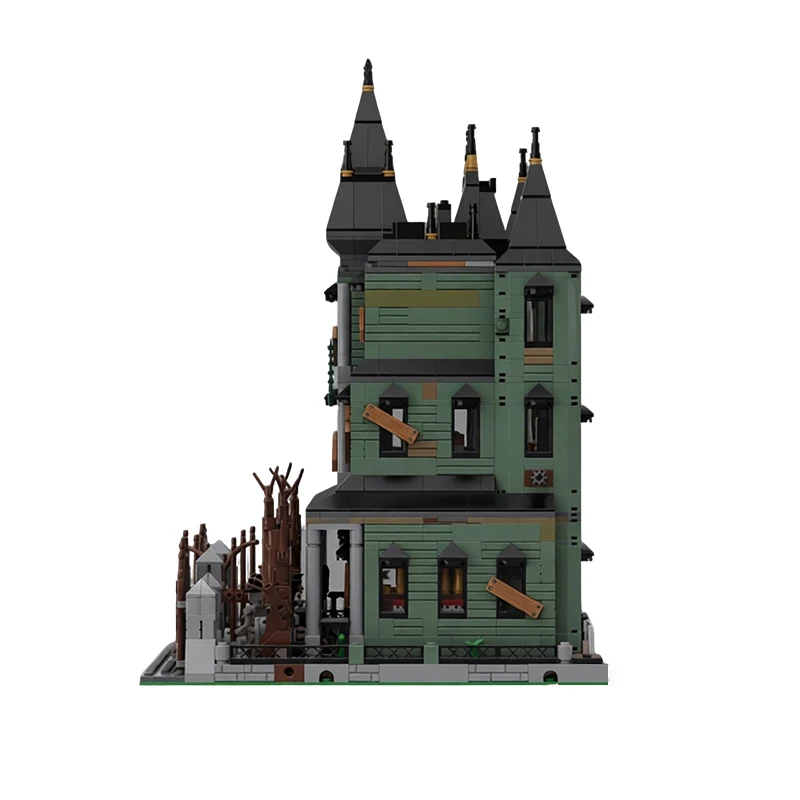 2164 PCS 구성 디럭스 유령의 집 MOC 맞춤형 모듈식 빌딩 블록 인기 교육용 브릭 DIY 장난감 생일 선물