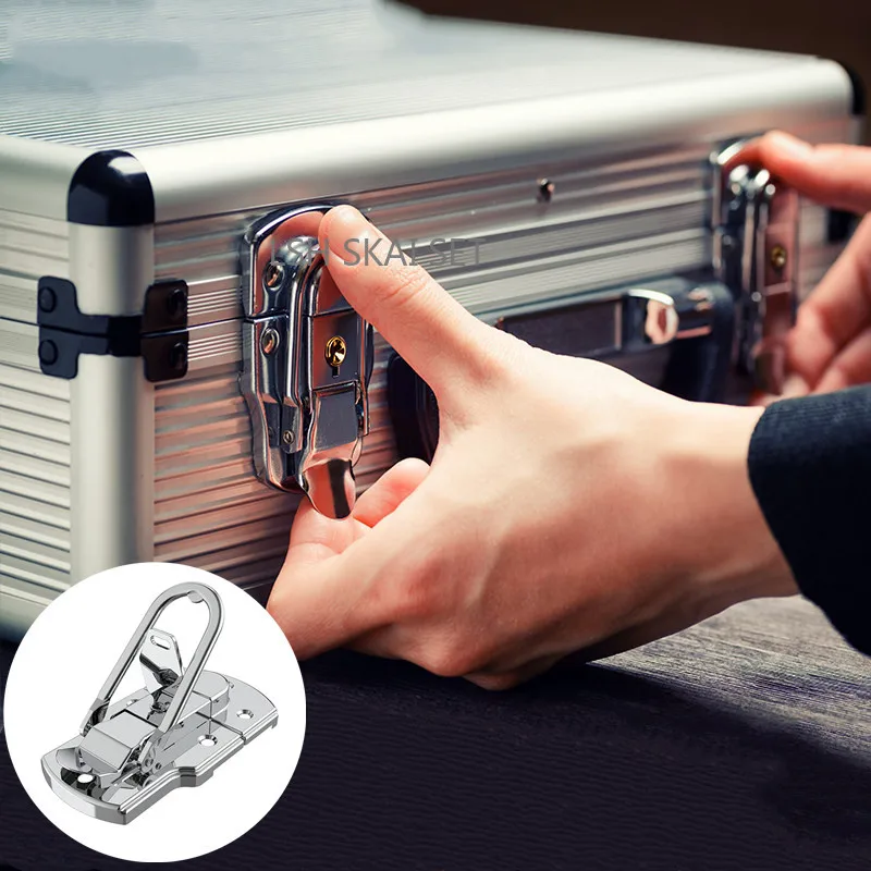 2Pcs Metal Snap Fasteners Tool Box and Luggage Compartment Clasp Buckle DIY Luggage Hardware Part - Duckbill Snap Fastener