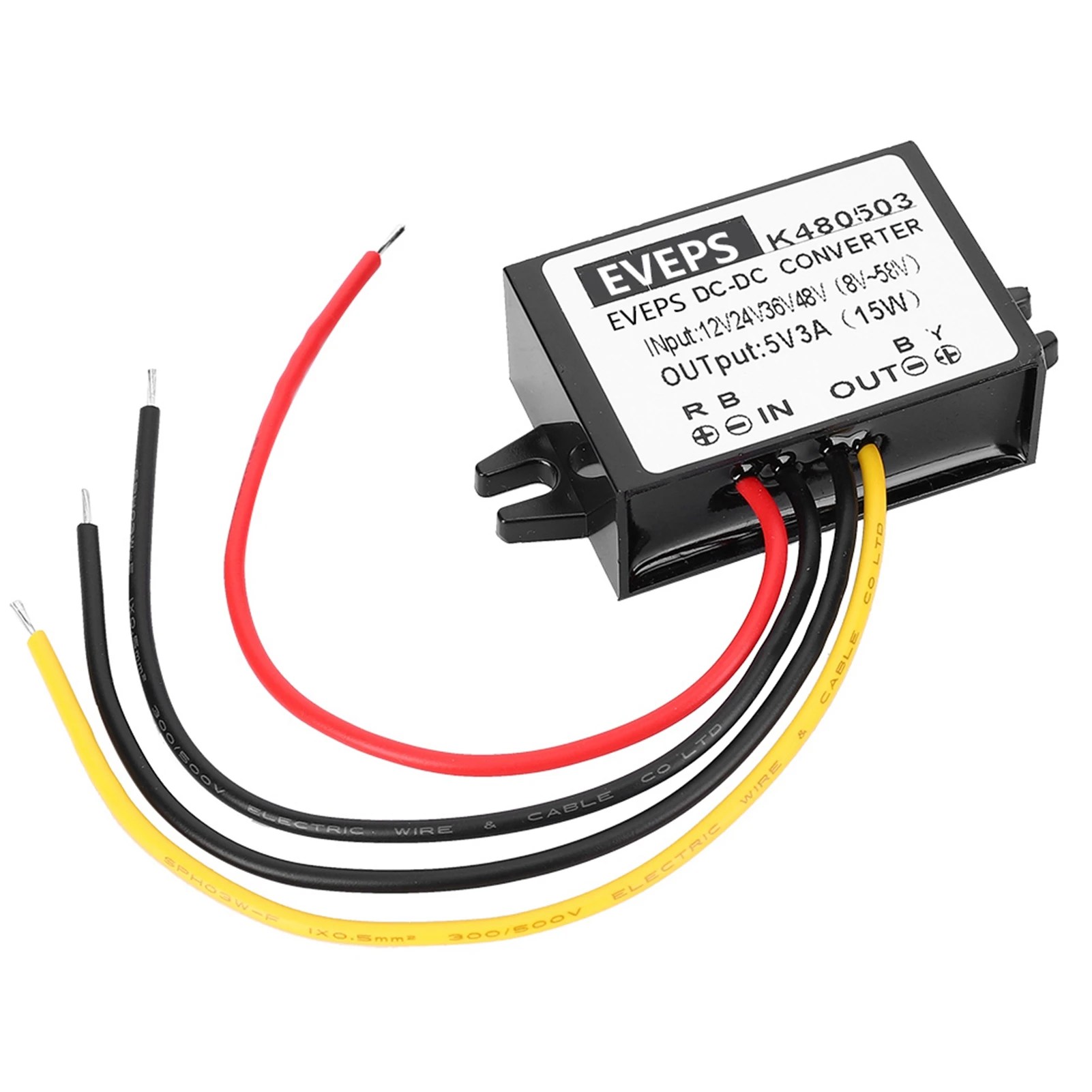 Converter  Converter - 12V/24V/36V/48V to 5V 3A  Converter Step Down Power Supply Module